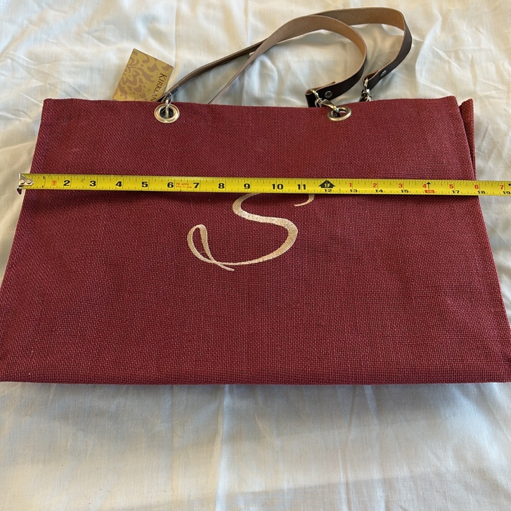 Structured monogram “S” zippered tote bag - Picture 7 of 10